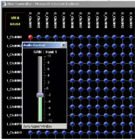VIM 0 64x64 L_Ch:0001 L_Ch:0002 L_Ch:0003 L_Ch:0004 L_Ch:0005 L_Ch:0006 L_Ch:0007 L_Ch:0008 L_Ch:0009 L_Ch:0010 L_Ch:0011 L_Ch:0012 Audio Control GAIN : Input 1 10 8 6 4 2 0 -2 -4 -6 -8 -10 Java Applet Window