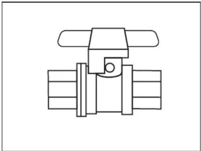 Technical line drawing of a mechanical valve or fitting (no text or symbols)