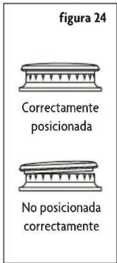 figura 24 Correctamente posicionada No posicionada correctamente