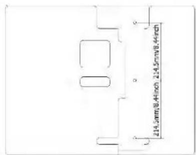 214.5mm/8.4inch 214.5mm/8.44inch