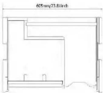 605mm/23.8Inch