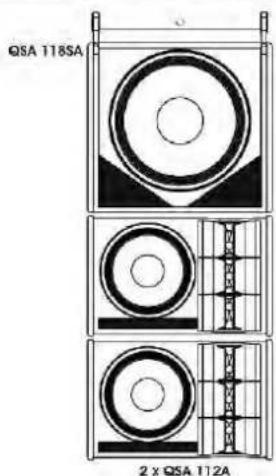 QSA 118SA 2 x QSA 112A