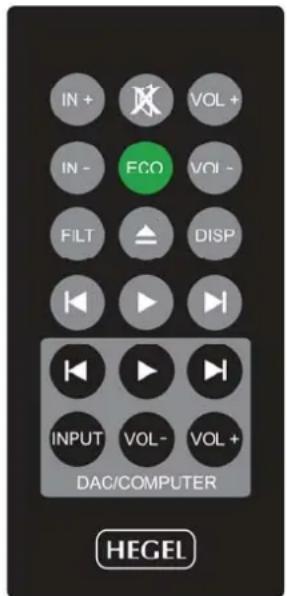IN + VOL + IN - FCO VOL - FILT DISP INPUT VOL- VOL + DAC/COMPUTER HEGEL