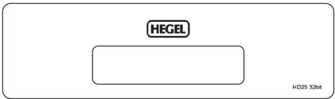 HEGEL HD25 32bit