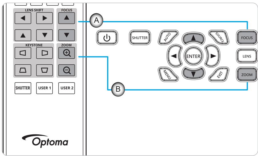 OPTOMA ZU2200 - Zoom et mise au point - 1