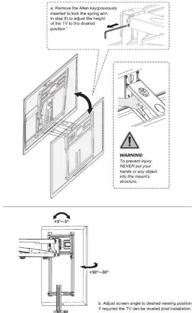 Mount-It! MI-395 - Positioning The TV - 1