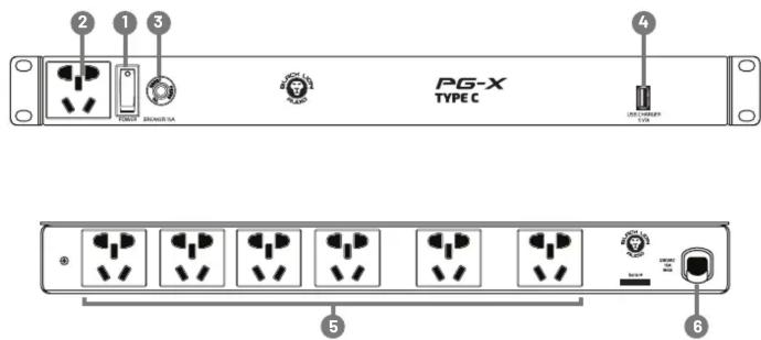 PG-X TYPE C 1 2 3 4 5 6