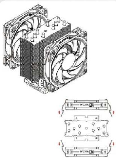 Noctua NH-U12S DX-3647 - Installing the brackets2 - 1