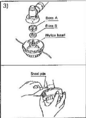 Boss A Boss B Nylon head Steal pin