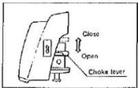 Close Open Choke lever