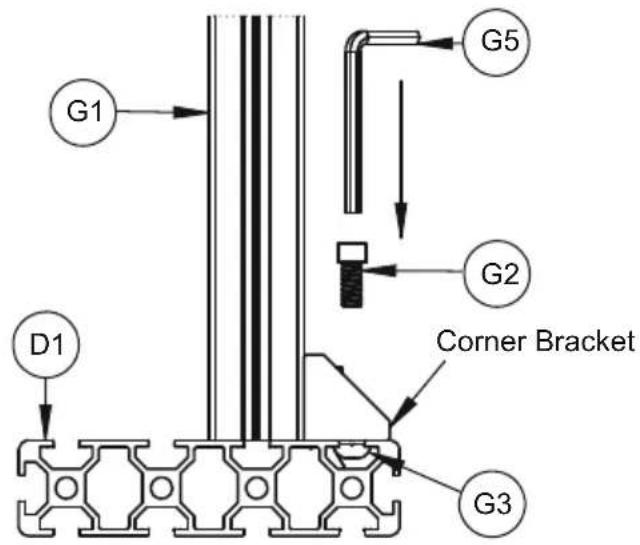 G1 G5 G2 D1 Corner Bracket G3