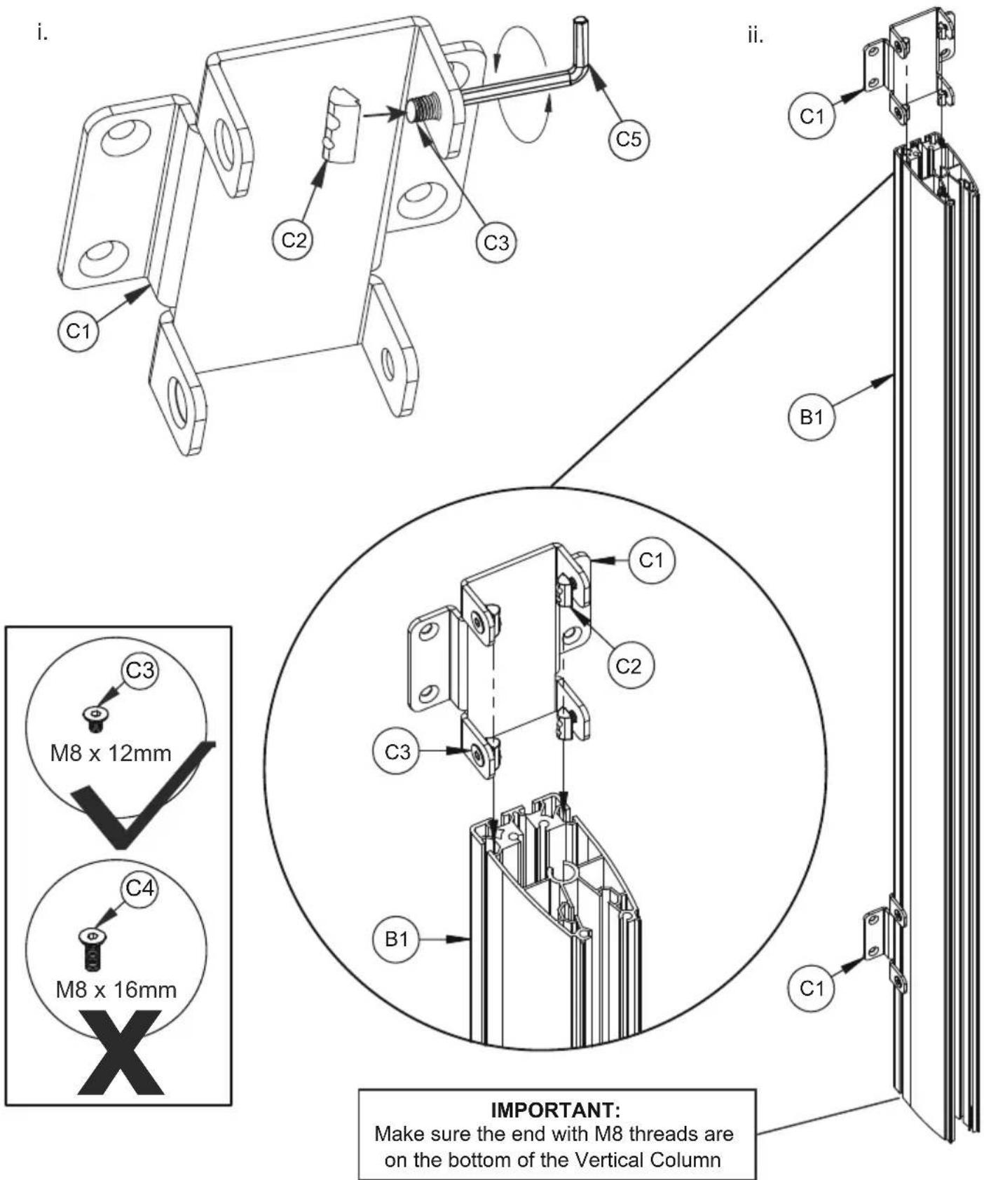 B-Tech BT9370 - Attach Joining Plate to Column - 1