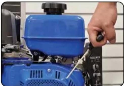 DuroMax XP702HP - Turn switch ON - 1