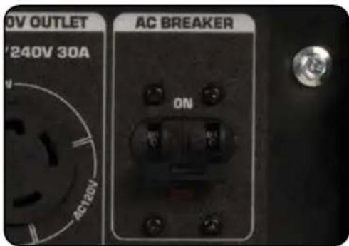 OV OUTLET '240V 30A AC120V ON AC BREAKER