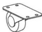 XO XOU24ORSR - OPTIONAL CASTER INSTALLATION - 1