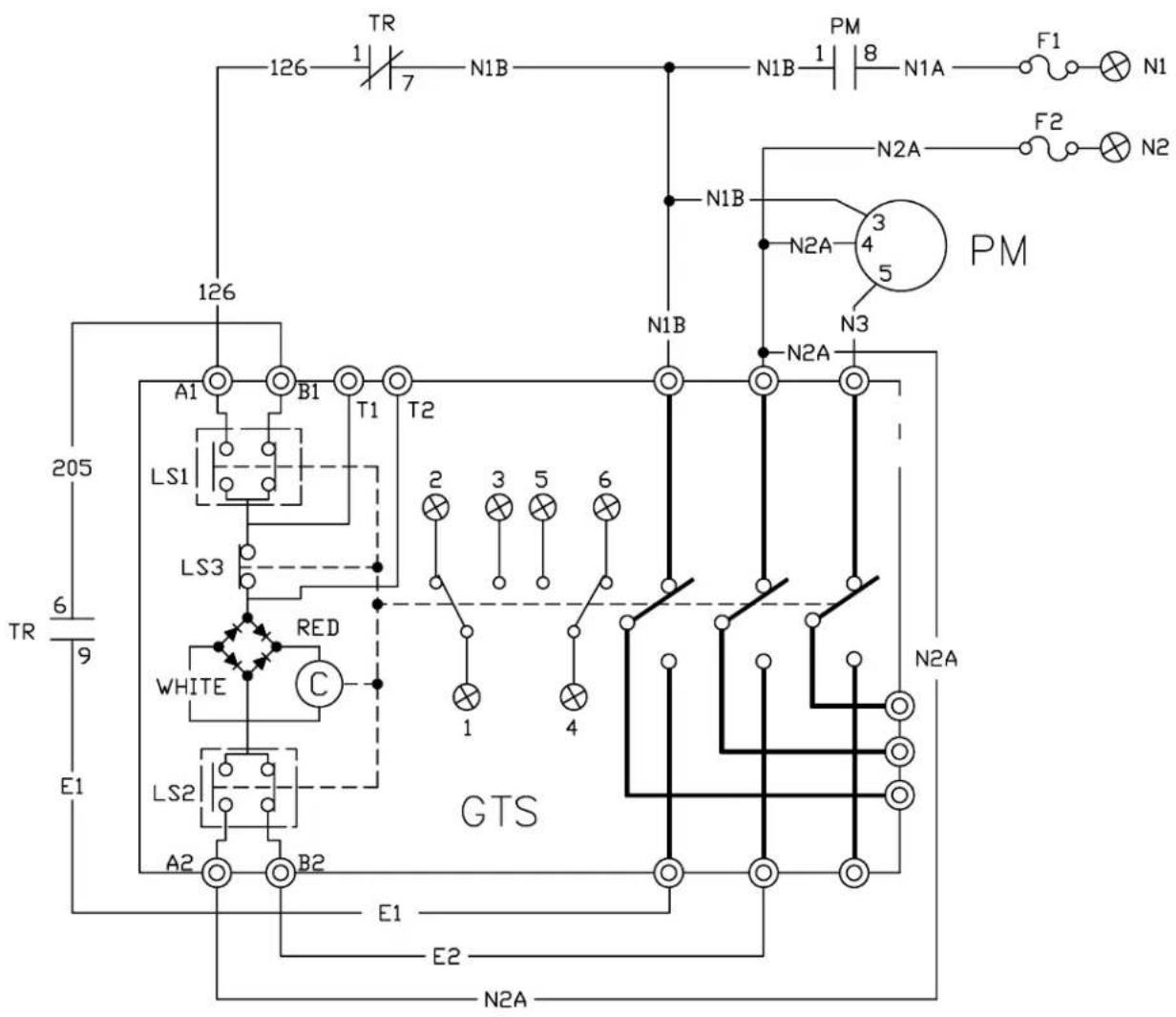 126 TR 7 N1B PM 18 N1A F1 N1 N2A F2 N2 N1B 3 4 5 PM N1B N2A N3 A1 B1 T1 T2 LS1 LS3 RED WHITE C 1 2 3 5 6 LS2 A2 B2 E1 E2 GTS N2A N2A N2A