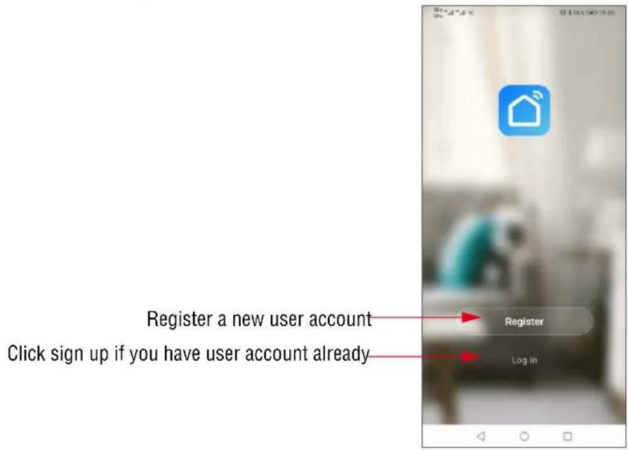 Register a new user account Click sign up if you have user account already Register Log In