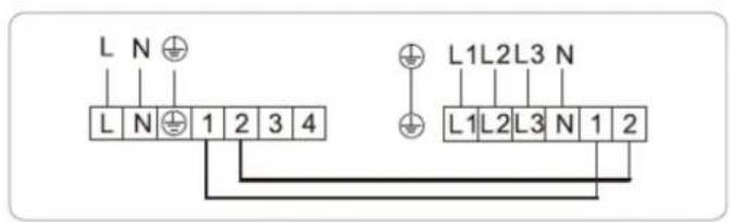 L N ⊕ L N ⊕ 1 2 3 4 L1L2L3 N L1L2L3 N 1 2