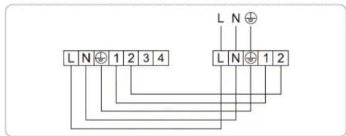 L N 1 2 3 4 L N 1 2