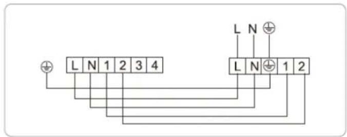 L N 1 2 3 4 L N 1 2