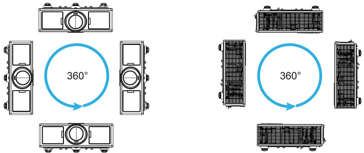 OPTOMA ZU500TST - Ajuster la position du projecteur - 1