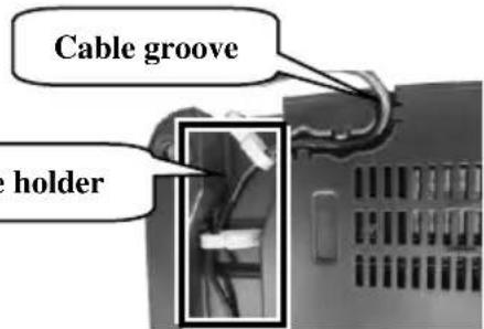 Cable groove e holder