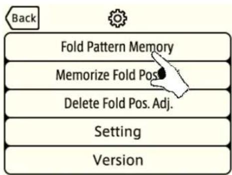 MBM 508A - 5-8-3 : Deletion of fold pattern memory - 2