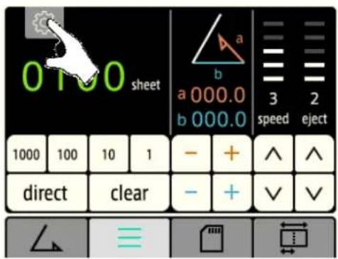 0100 sheet a 000.0 b 000.0 3 speed 2 eject 1000 100 10 1 - + ^ ^ direct clear - + ✓ ✓ ≡