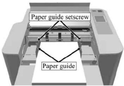 Paper guide setscrew Paper guide
