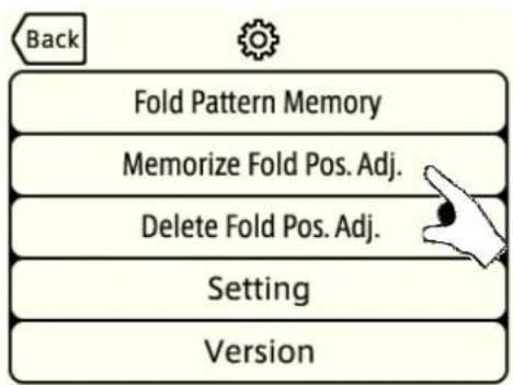 MBM 508A - 5-7-1 : Memorization of finely-adjusted fold position - 2