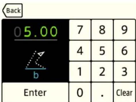 Back 05.00 7 8 9 4 5 6 1 2 3 Enter 0 . Clear