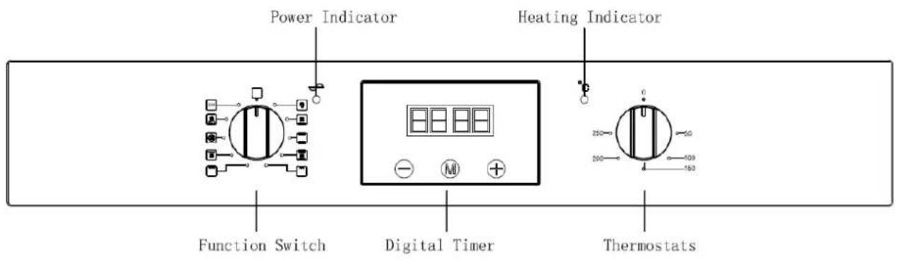 Power Indicator Heating Indicator Function Switch Digital Timer Thermostats