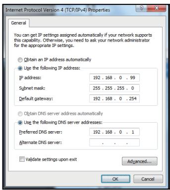 OPTOMA ZU500USTe - Saisissez l'adresse IP et le masque de sous-réseau, puis appuyez sur «OK». - 1