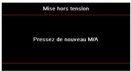 Mise hors tension Pressez de nouveau M/A
