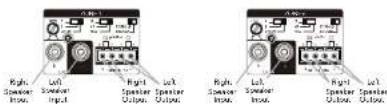 Right Speaker Input Left Speaker Input Right Speaker Output Left Speaker Output Right Speaker Input Left Speaker Input Right Speaker Output Left Speaker Output