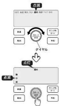 Tiger COK-B400 - [マニュアル | オート]を押して、 「マニュアル(左記の画面)」を選ぶ。→P.24 - 1