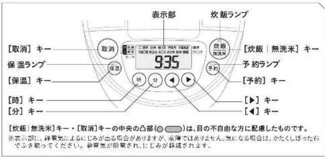 Tiger JPW-Y180 - 各部のなまえと付属品 - 1
