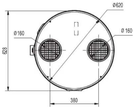 Ø620 Ø160 Ø160 Ø28 380