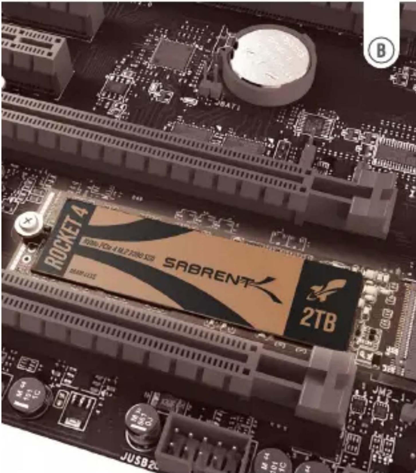 SABRENT 2TB ROCKET 4 1000/1000 4 U2 27000 SEB JUSB2L