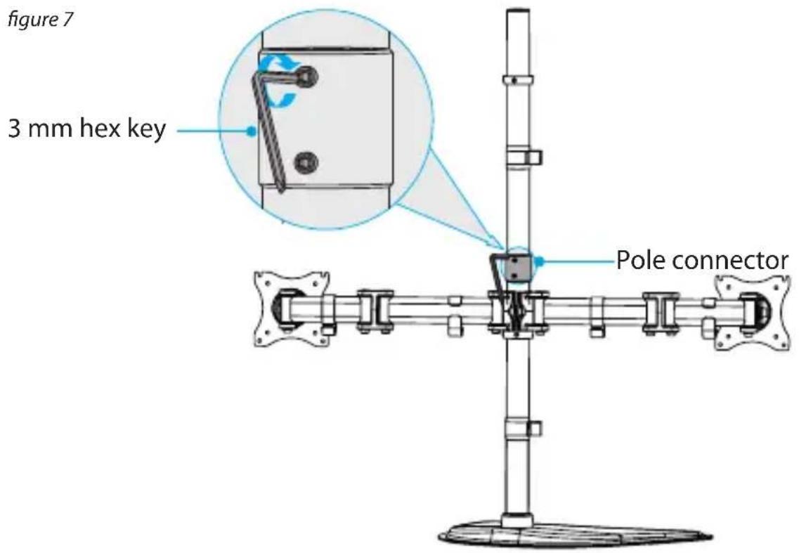 figure 7 3 mm hex key Pole connector
