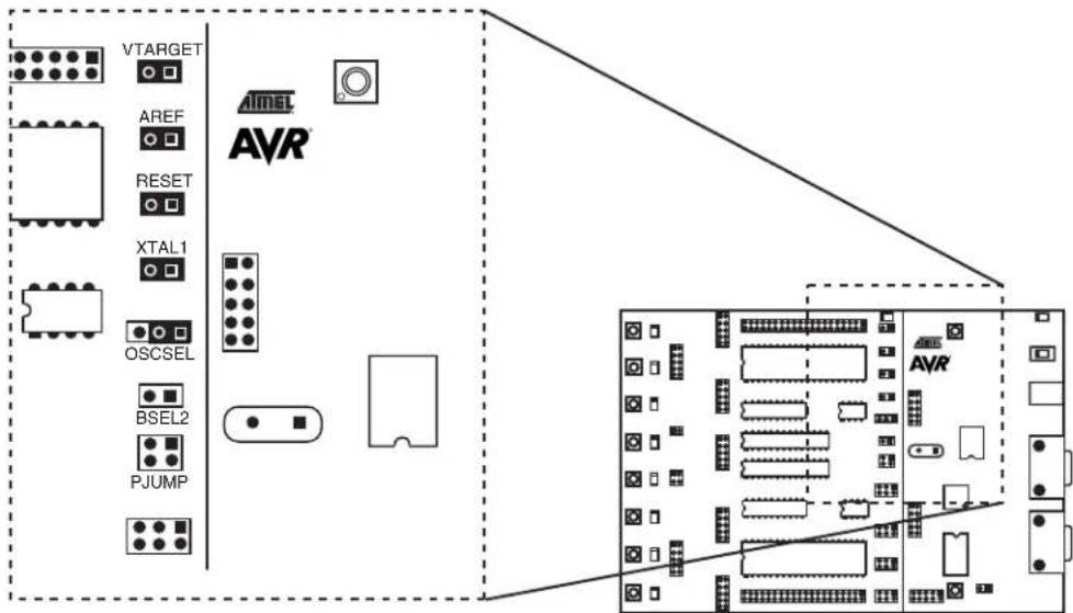 VTARGET AREF RESET XTAL1 OSCSEL BSEL2 PJUMP AVR™ AVR