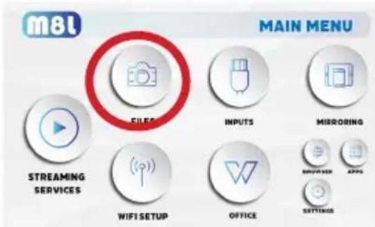 m8L MAIN MENU FILED INPUTS MIRRORING STREAMING SERVICES WIFI SETUP OFFICE IMPORTER APPS SETTINGS