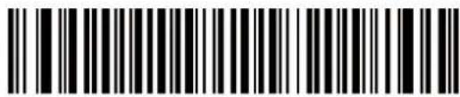 Black and white barcode image with vertical lines and a small number '1' at the top