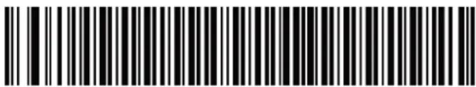 Black and white barcode image with vertical lines and a central dot
