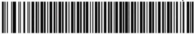 Black and white barcode image with vertical lines and a small number '1' at the top