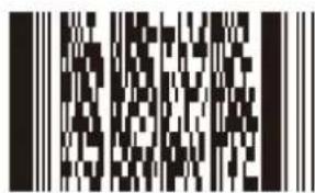 Black and white QR code image with finder patterns and data modules