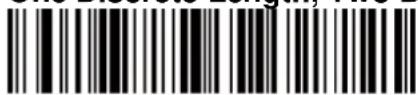 Black and white barcode image with vertical lines and a small symbol in the top-right corner