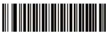 Black and white barcode image with vertical lines and a central dot