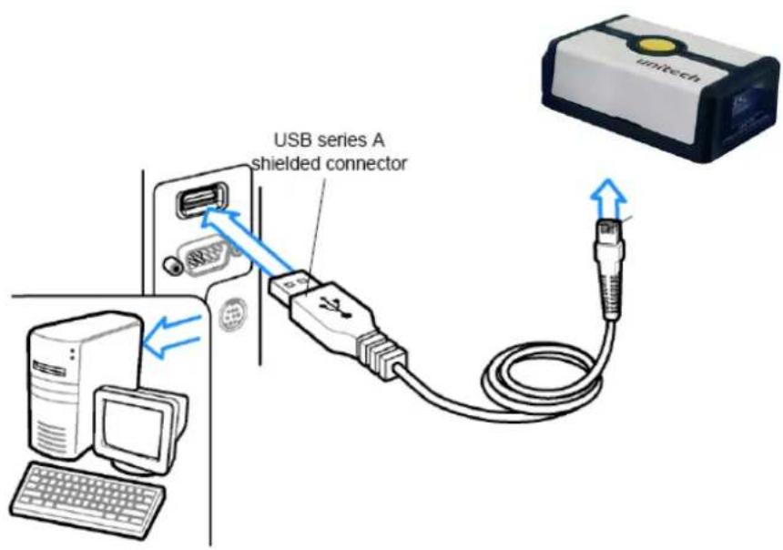 USB series A shielded connector