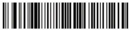 Black and white barcode image with vertical lines and a central bar